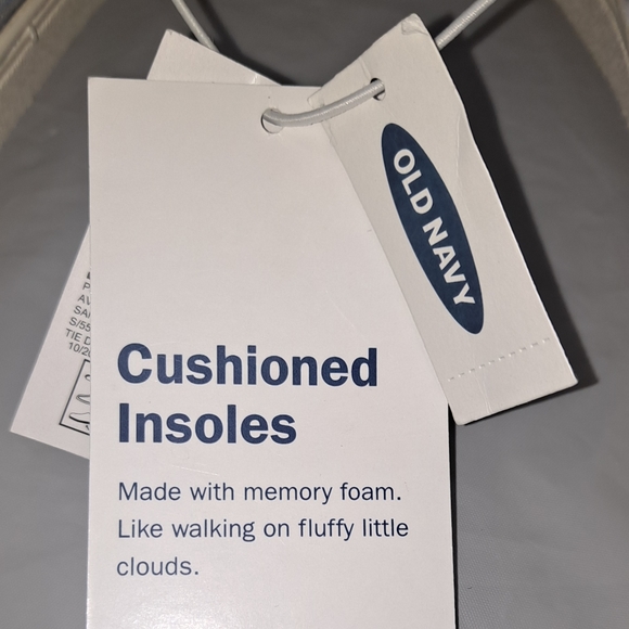 "NWT" Old Navy Tie-Dye Slip-on Sneakers Women's 11 Blue & White Cushioned Insole - Picture 12 of 13